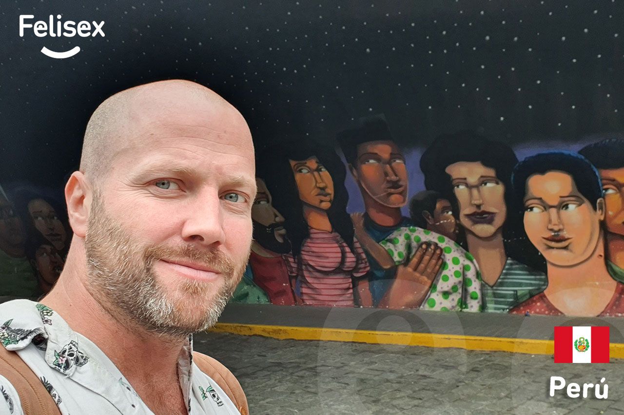 Jaime Sánchez Barceló en Perú durante el proyecto Felisex
