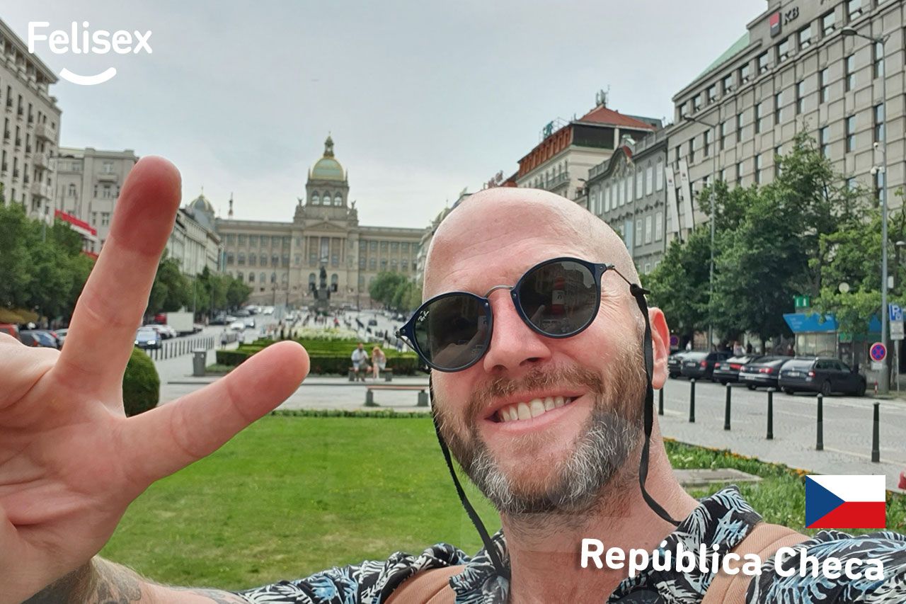 Jaime Sánchez Barceló en República Checa durante el proyecto Felisex