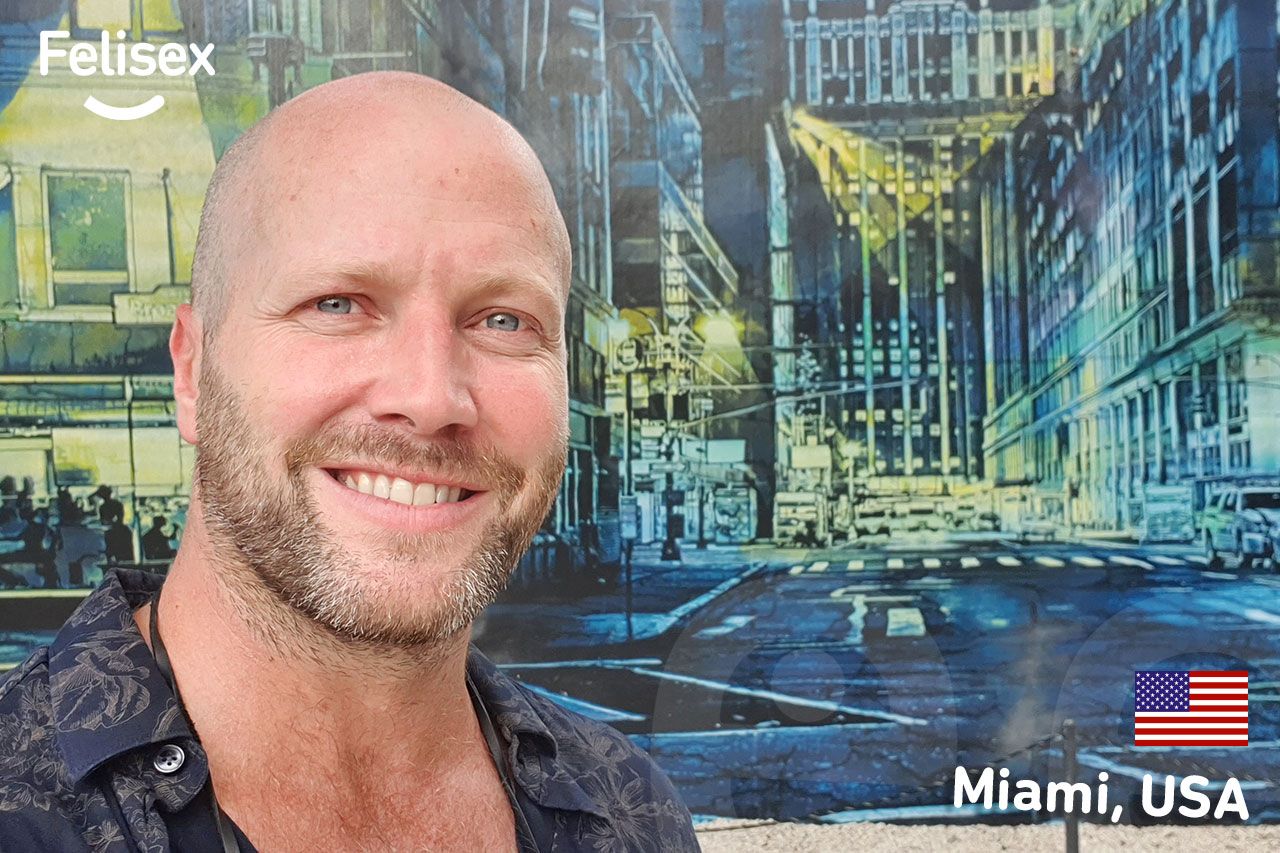 Jaime Sánchez Barceló en Miami, EE.UU. durante el proyecto Felisex
